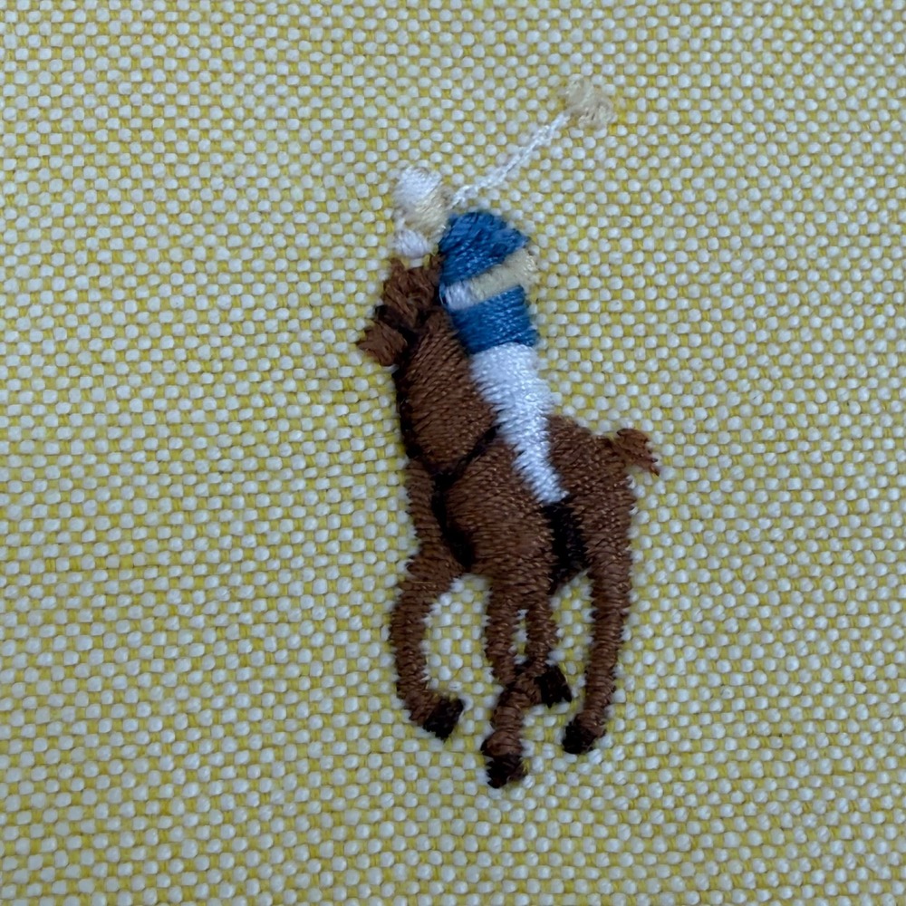Polo Ralph Lauren Oxford Button Down Shirt Big & Tall Men 4XB Yellow Cotton NWT - Picture 12 of 16